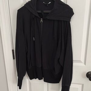 Black Zip-Up Hoodie